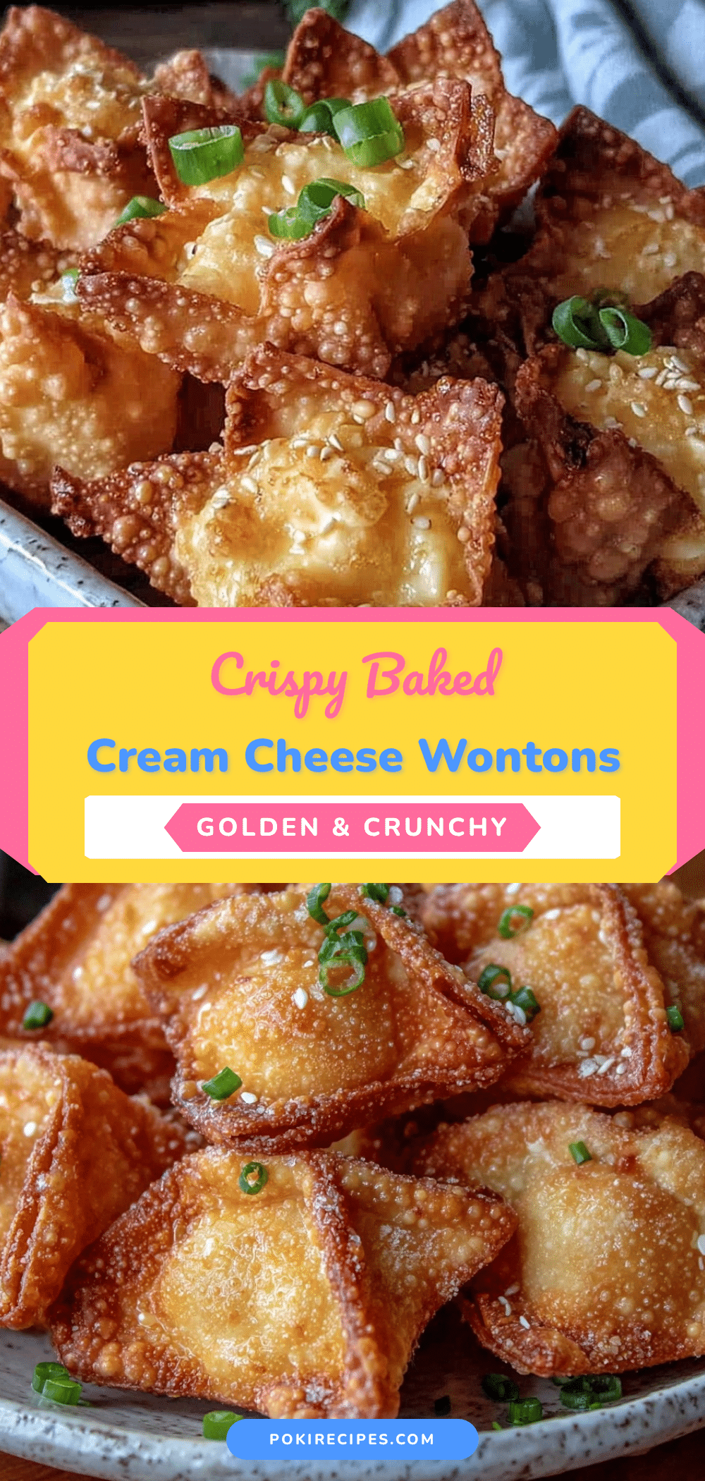 crispy baked cream cheese wontons recipe