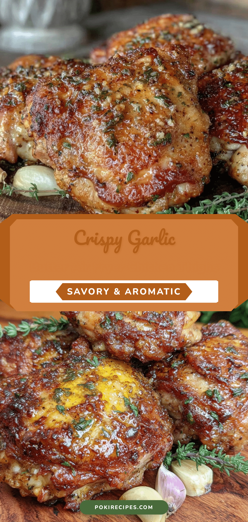 crispy garlic butter air fryer chicken thighs recipe
