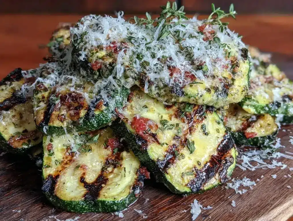 crispy grilled zucchini recipe - featured image