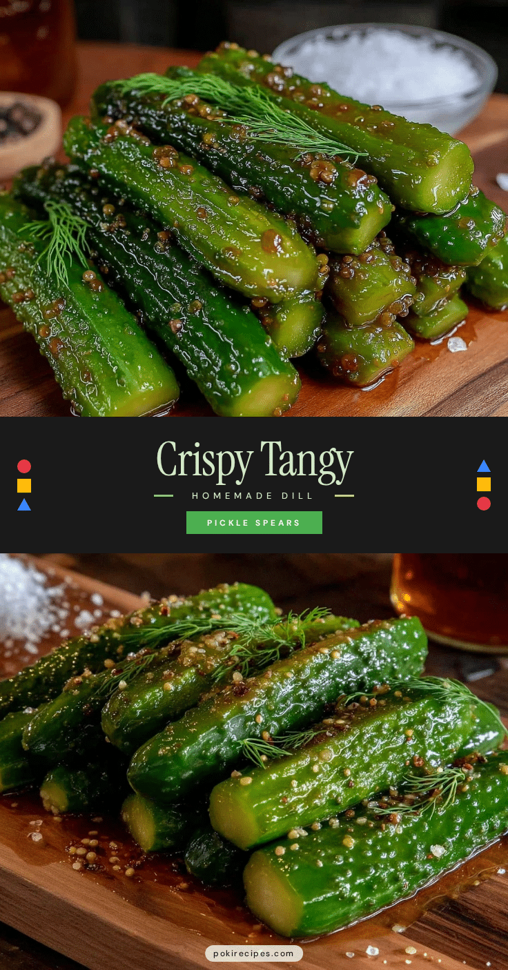 crispy homemade dill pickle spears recipe
