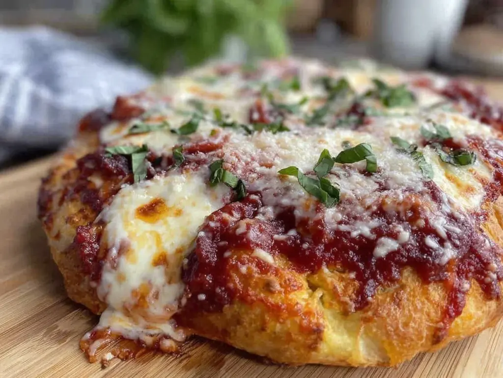 crispy homemade margherita pizza - featured image