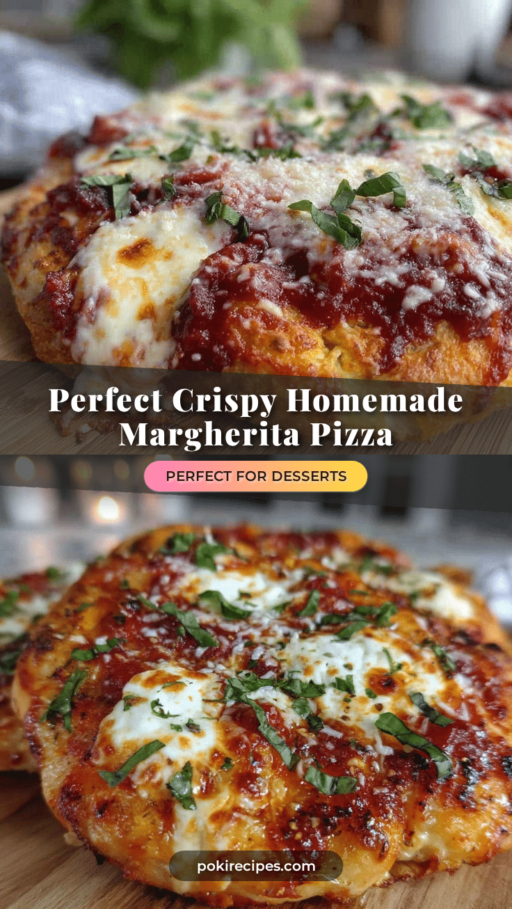 crispy homemade margherita pizza recipe