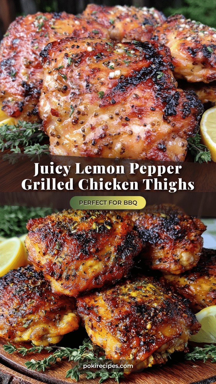 crispy lemon pepper grilled chicken thighs recipe