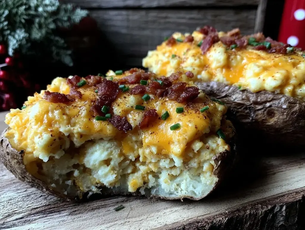 crispy loaded twice-baked potatoes - featured image