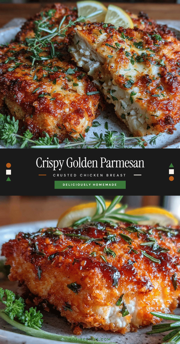 crispy parmesan crusted chicken breast recipe