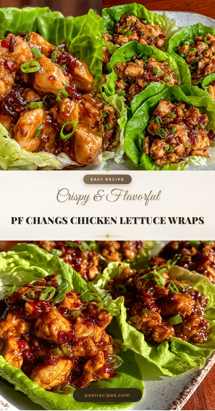 crispy PF Changs chicken lettuce wraps copycat recipe recipe