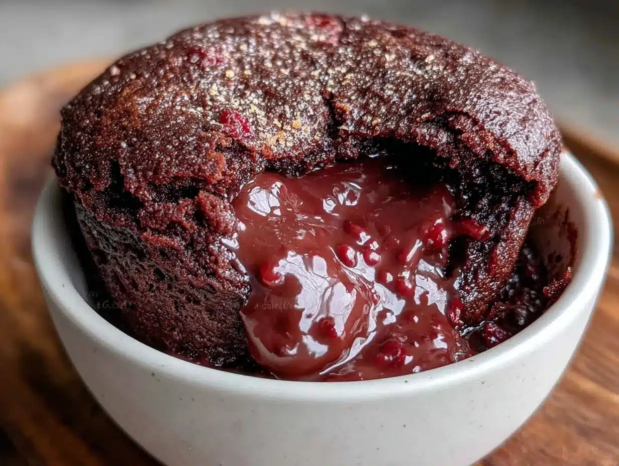 easy 5-minute chocolate lava mug cake preparation steps