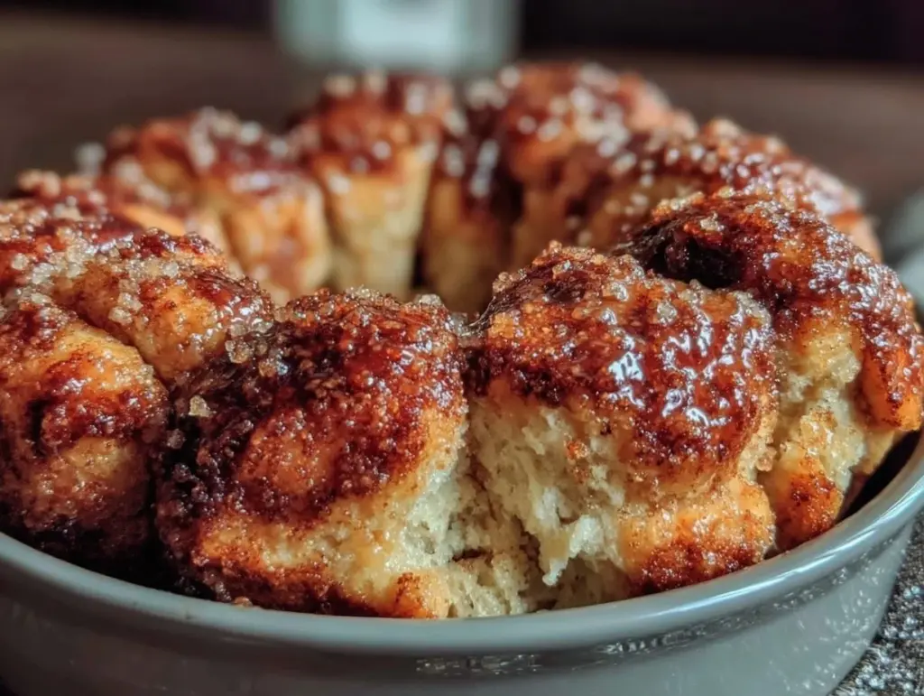 easy cinnamon pull-apart monkey bread - featured image