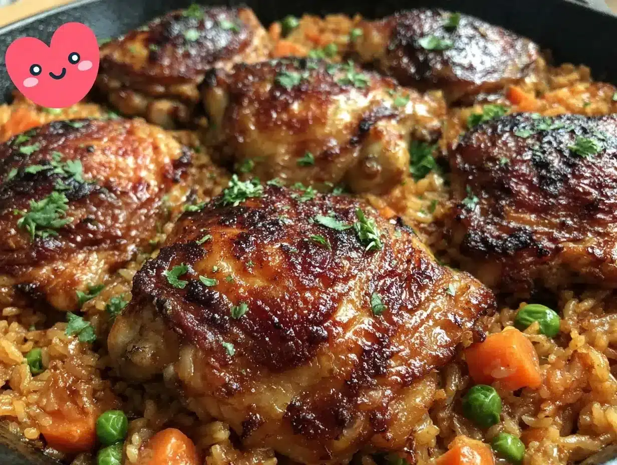 easy one-pot creamy chicken and rice preparation steps