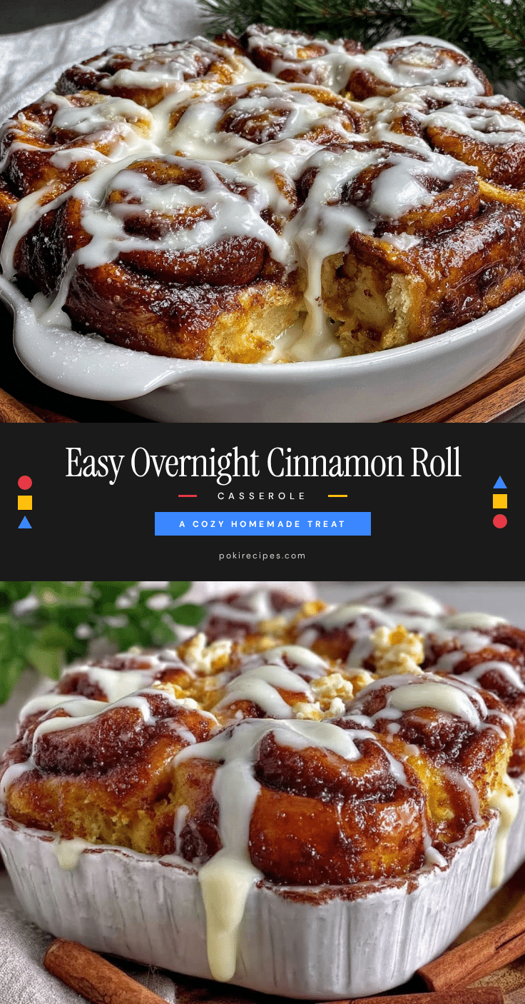 easy overnight cinnamon roll casserole recipe