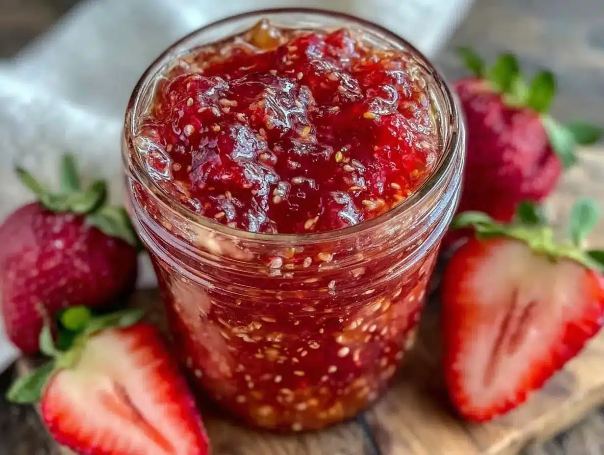easy quick strawberry freezer jam preparation steps