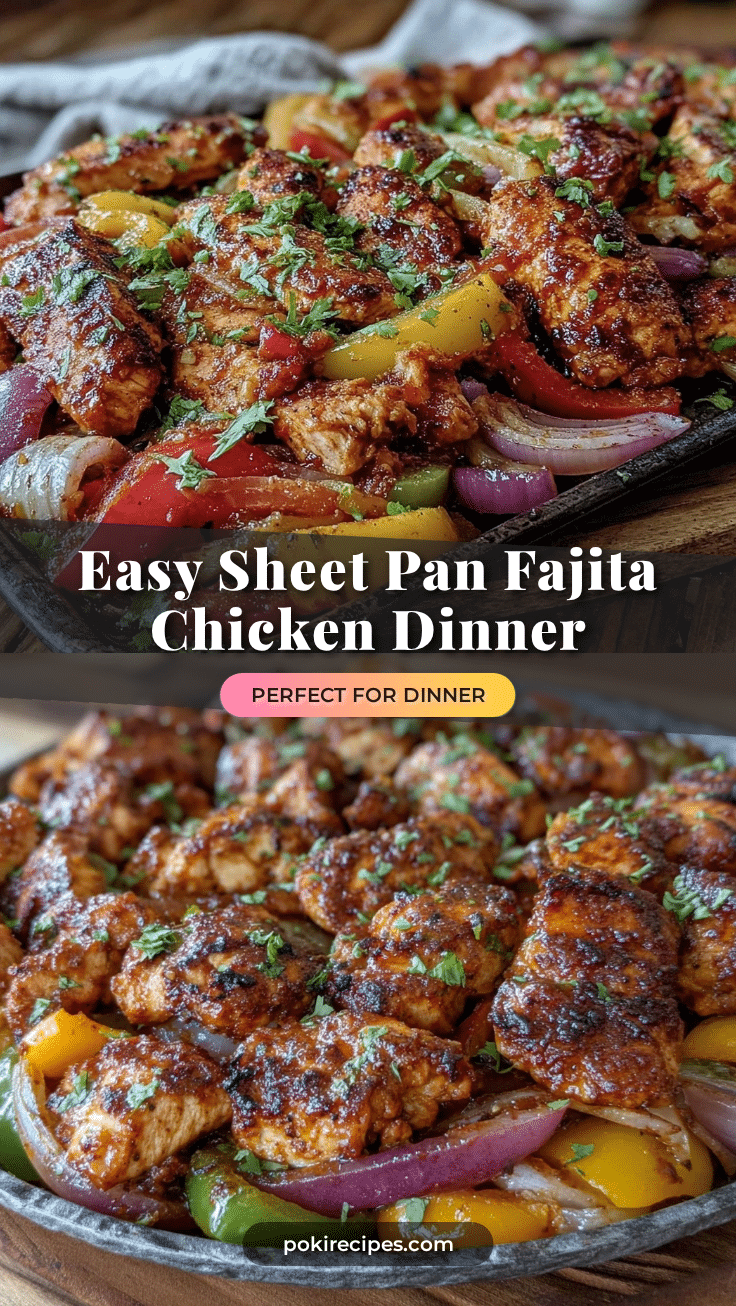 easy sheet pan fajita chicken recipe
