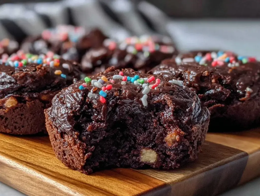 firework brownie bites - featured image