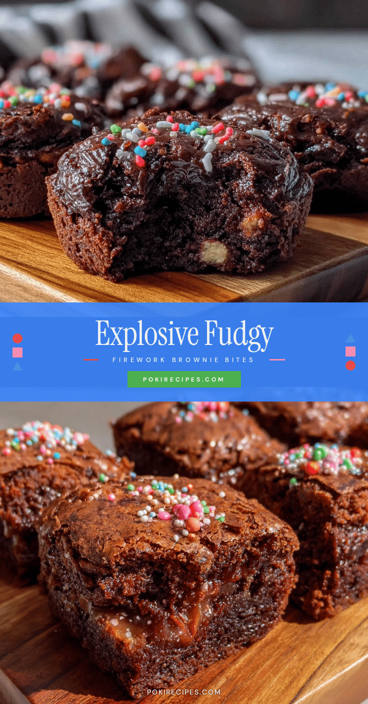 firework brownie bites recipe