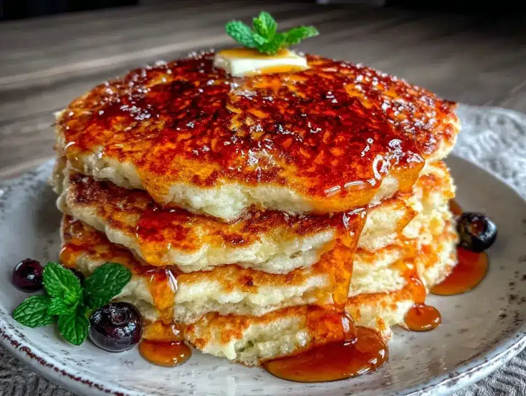 fluffy buttermilk pancakes recipe - featured image