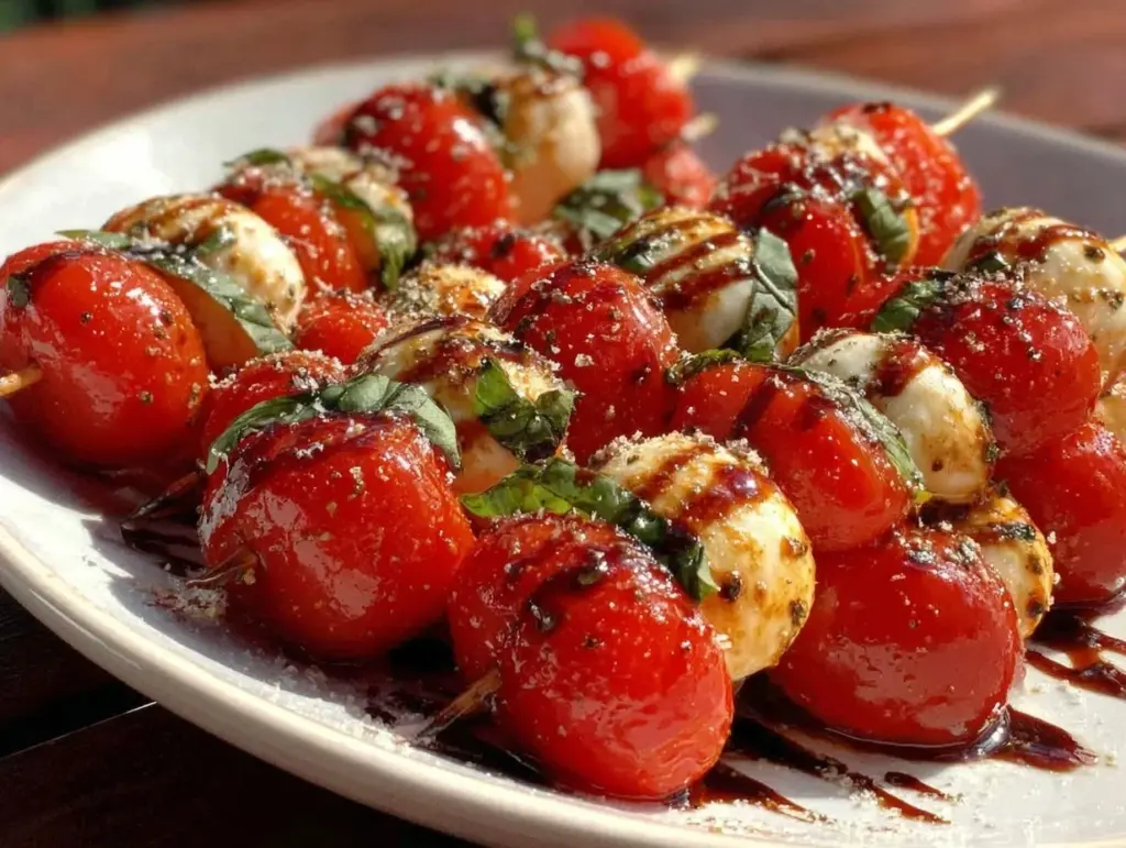fresh Caprese skewers - featured image