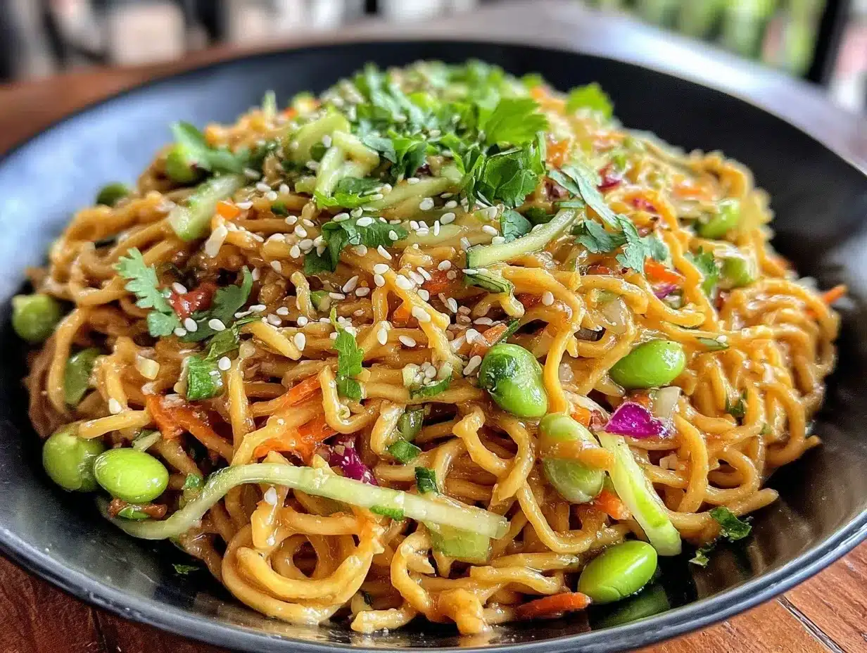 fresh cold sesame noodles preparation steps
