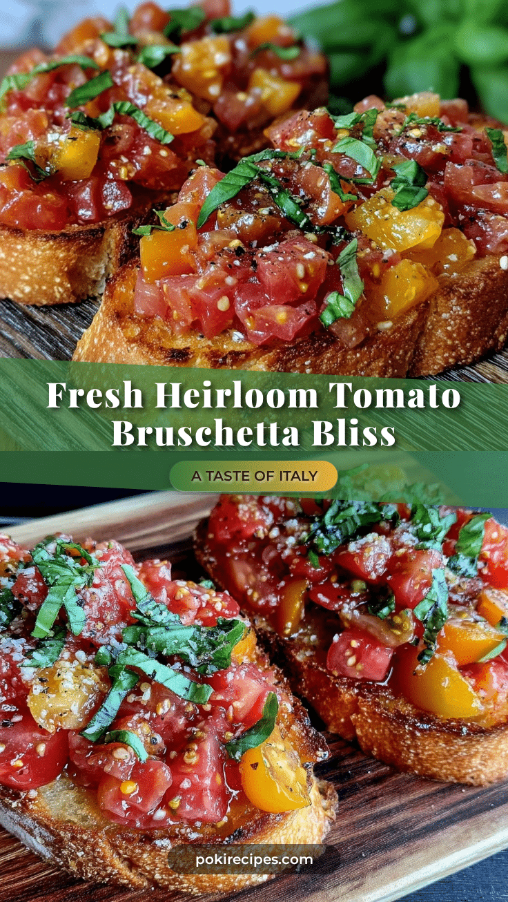 fresh heirloom tomato bruschetta recipe