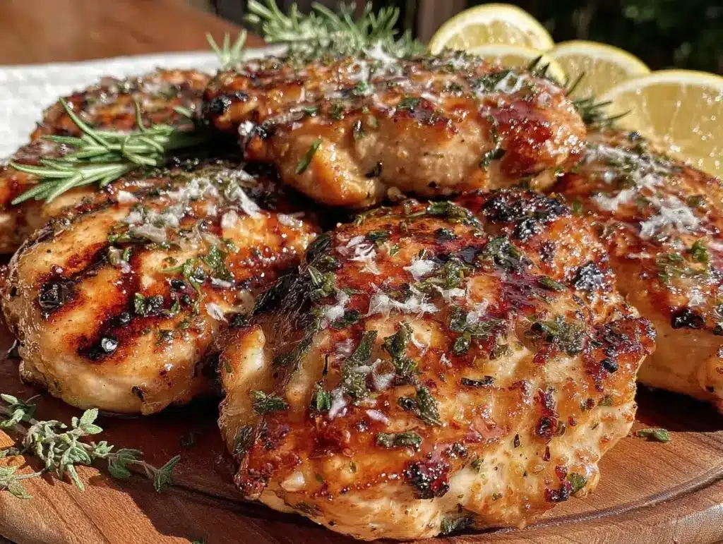 fresh lemon herb grilled chicken breasts - featured image