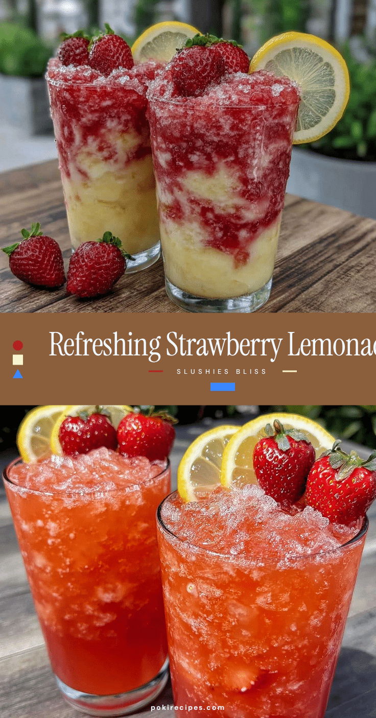 fresh strawberry lemonade slushies recipe