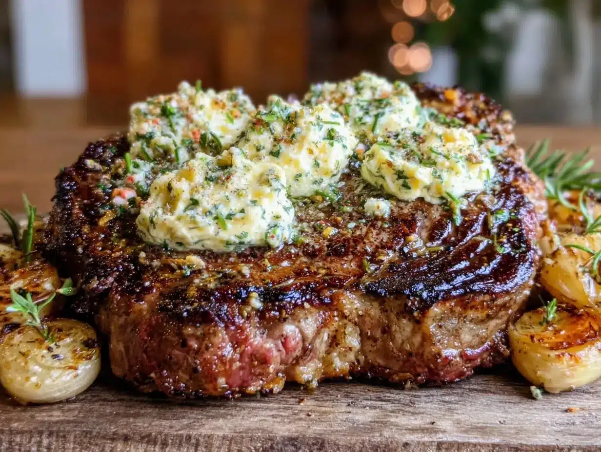 garlic butter ribeye steak preparation steps