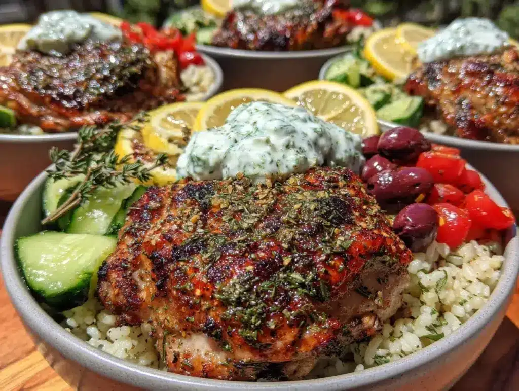 Greek Chicken Meal Prep Bowls - featured image