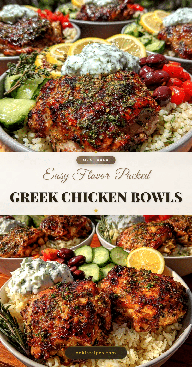 Greek Chicken Meal Prep Bowls recipe