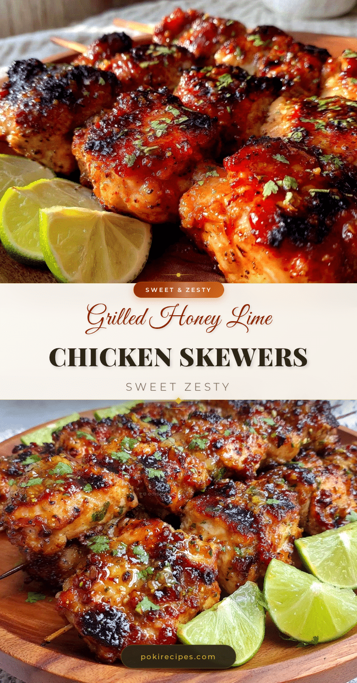 grilled honey lime chicken skewers recipe