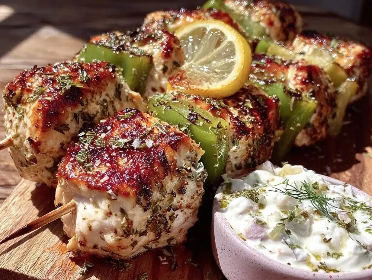 grilled lemon herb chicken kebabs preparation steps