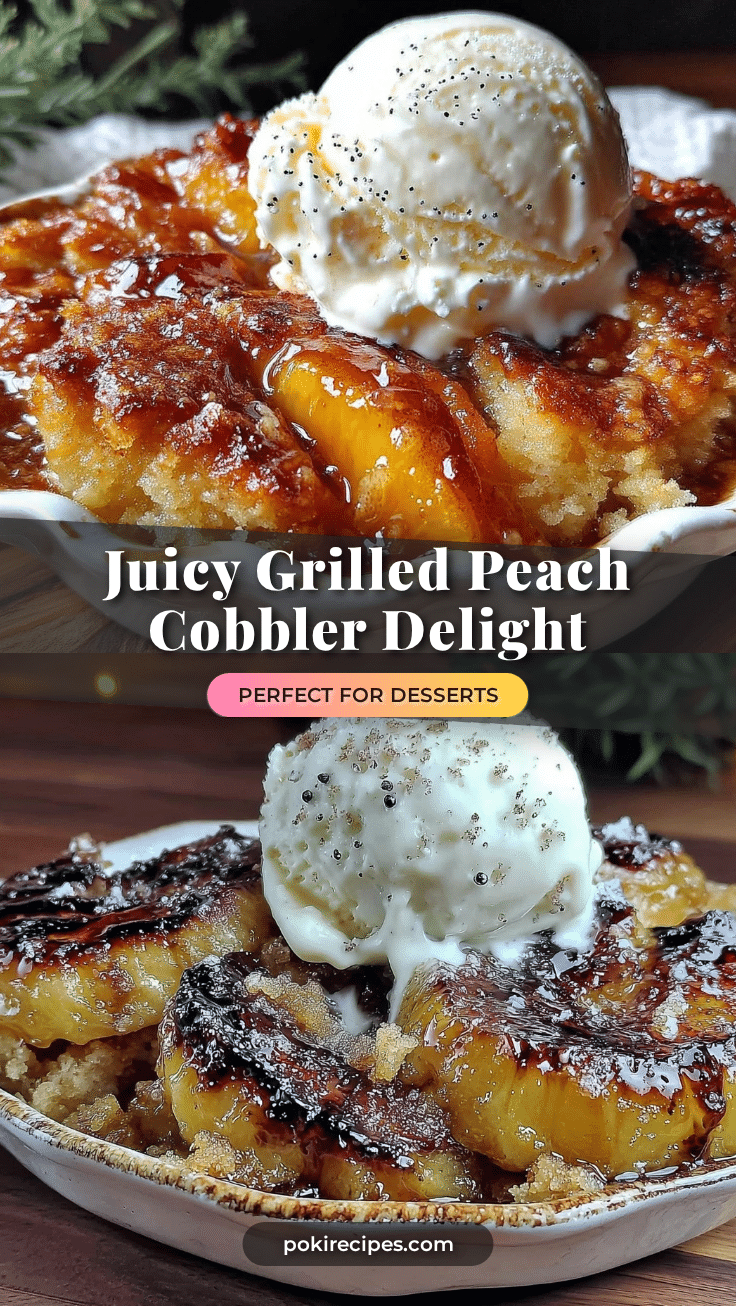 grilled peach cobbler recipe