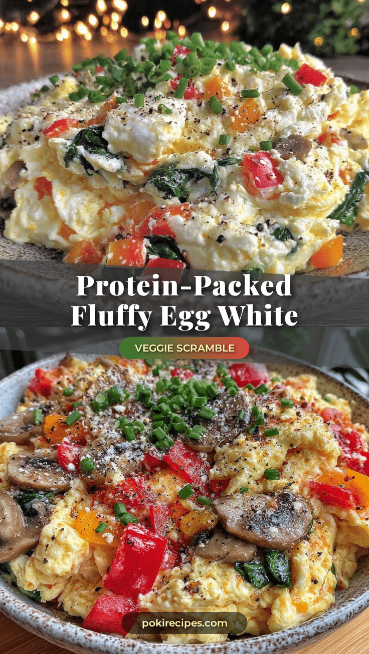 healthy protein-packed egg white veggie scramble recipe