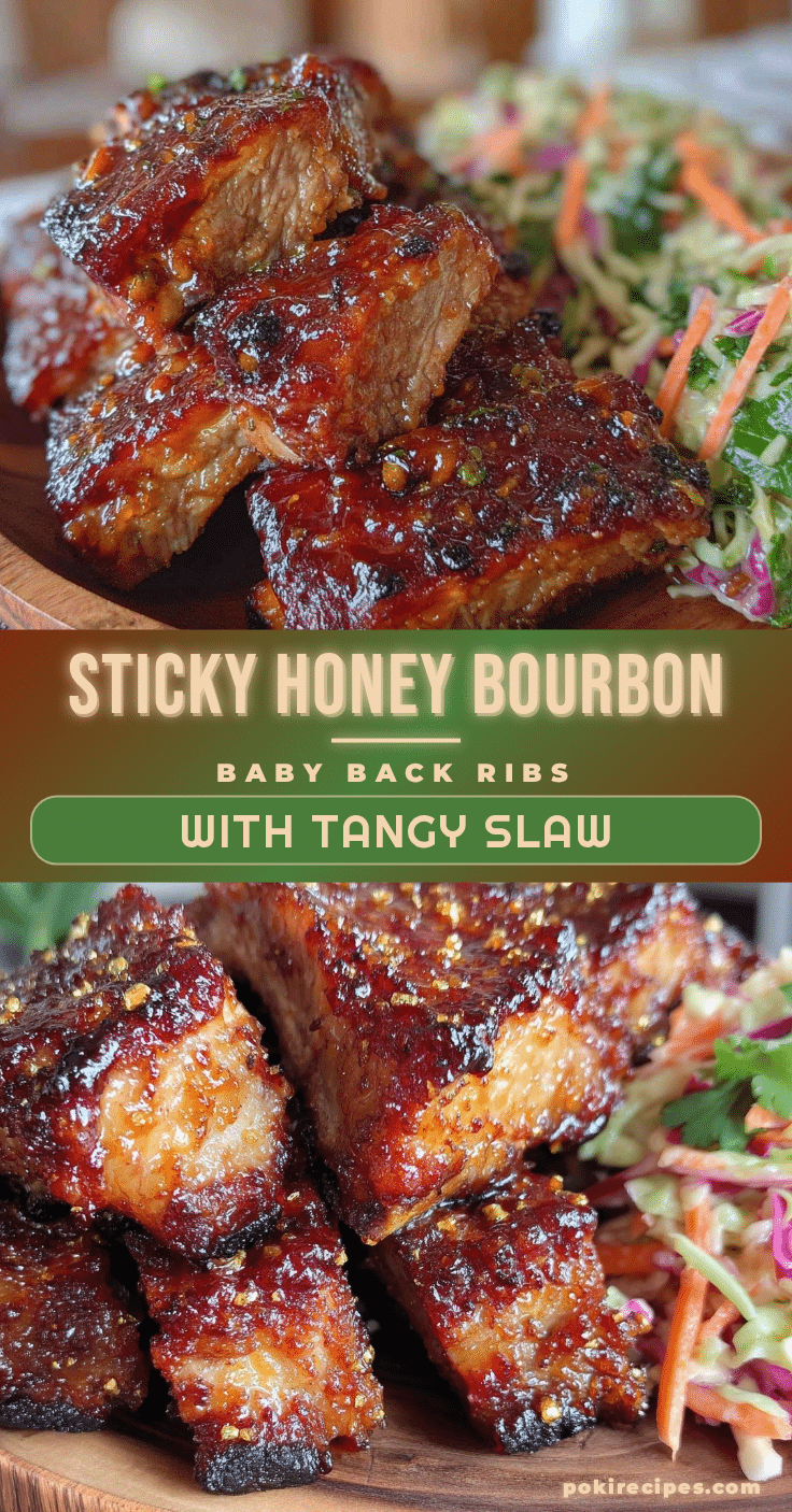 Honey bourbon glazed baby back ribs recipe
