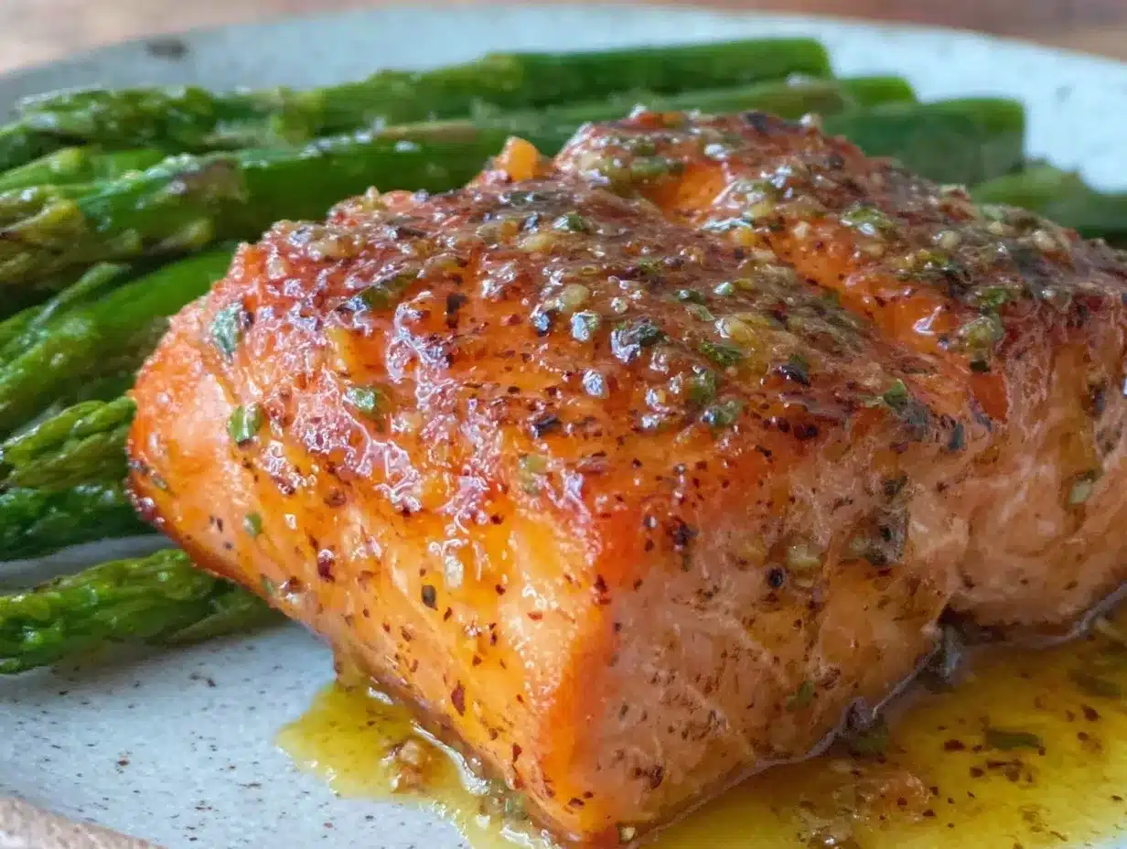 honey garlic glazed salmon preparation steps