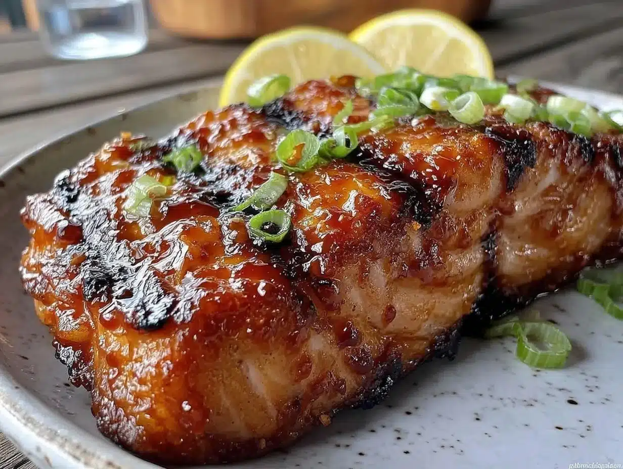 honey sriracha grilled salmon preparation steps