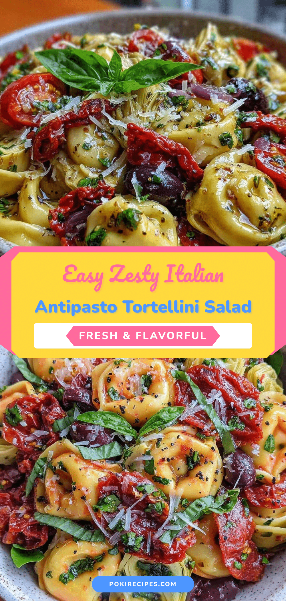 Italian Antipasto Tortellini Salad recipe