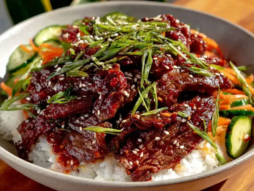 Korean beef bowl - featured image