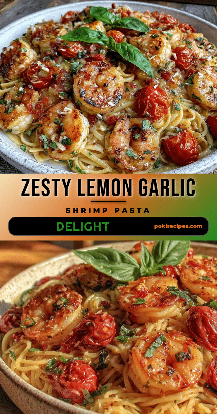 lemon garlic shrimp pasta recipe