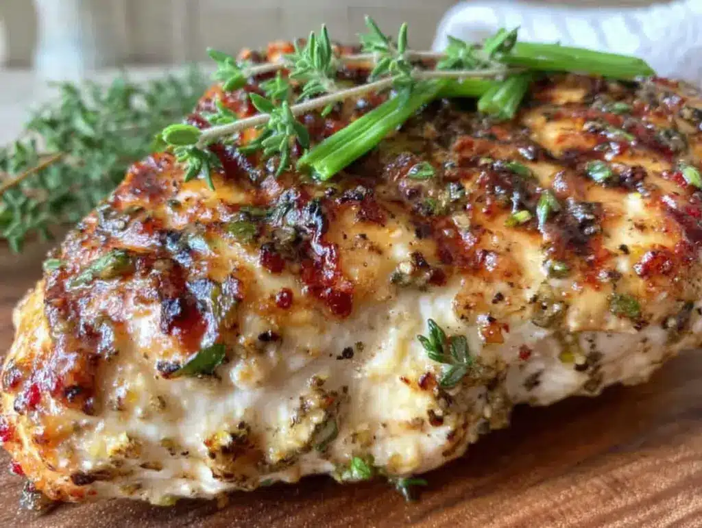 lemon herb grilled chicken breast - featured image