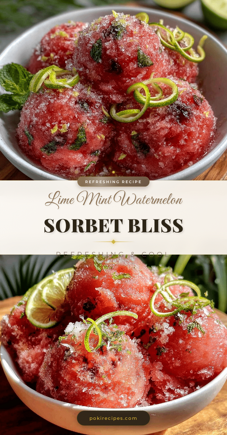 lime mint watermelon sorbet recipe