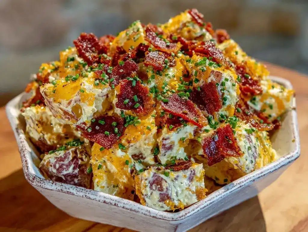 loaded baked potato salad - featured image