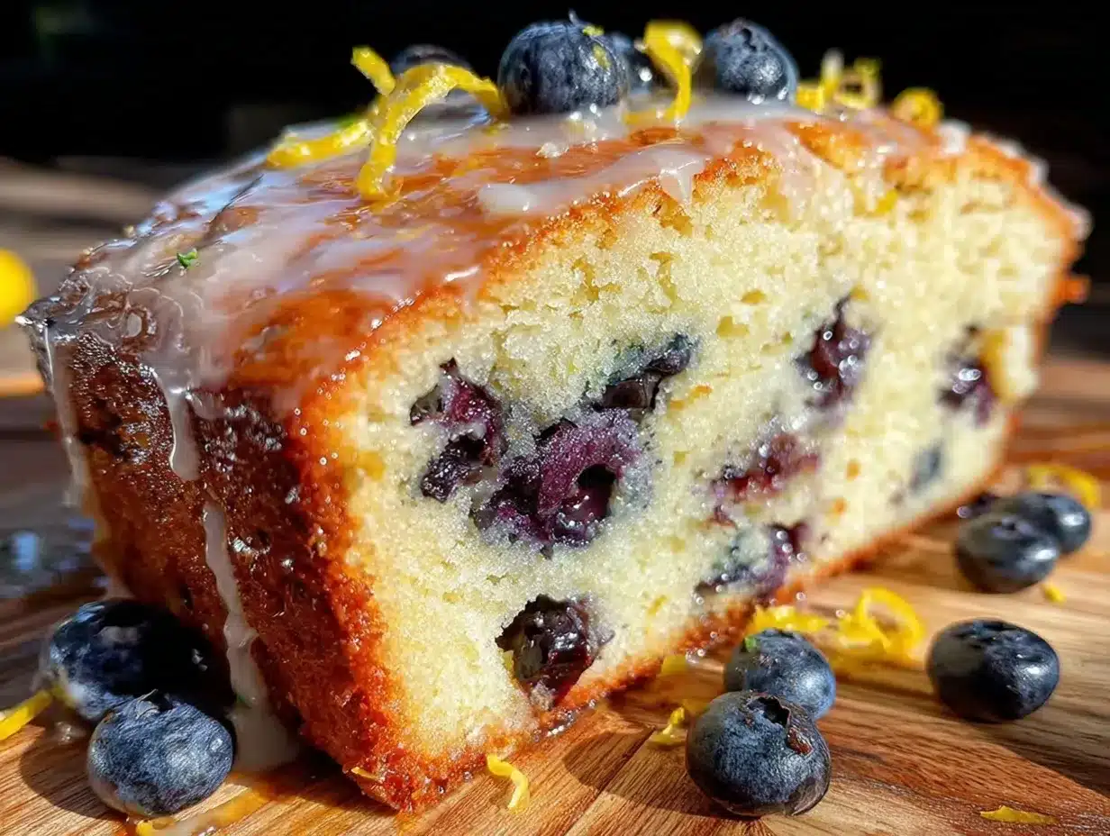 moist lemon blueberry pound cake preparation steps