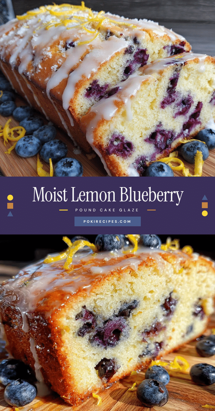 moist lemon blueberry pound cake recipe