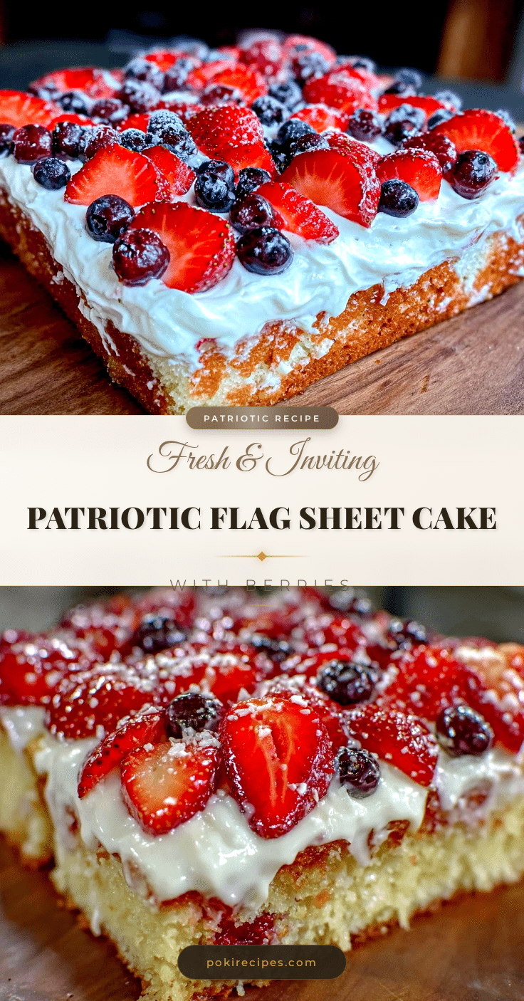 patriotic flag sheet cake recipe