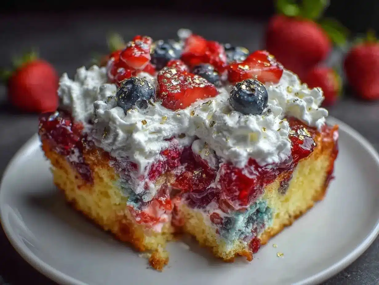 patriotic jello poke cake preparation steps