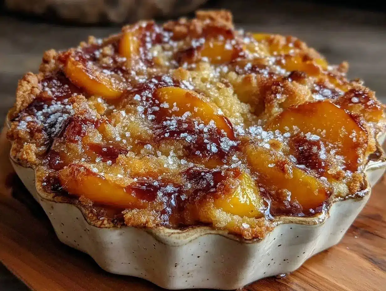 peach cobbler dump cake preparation steps