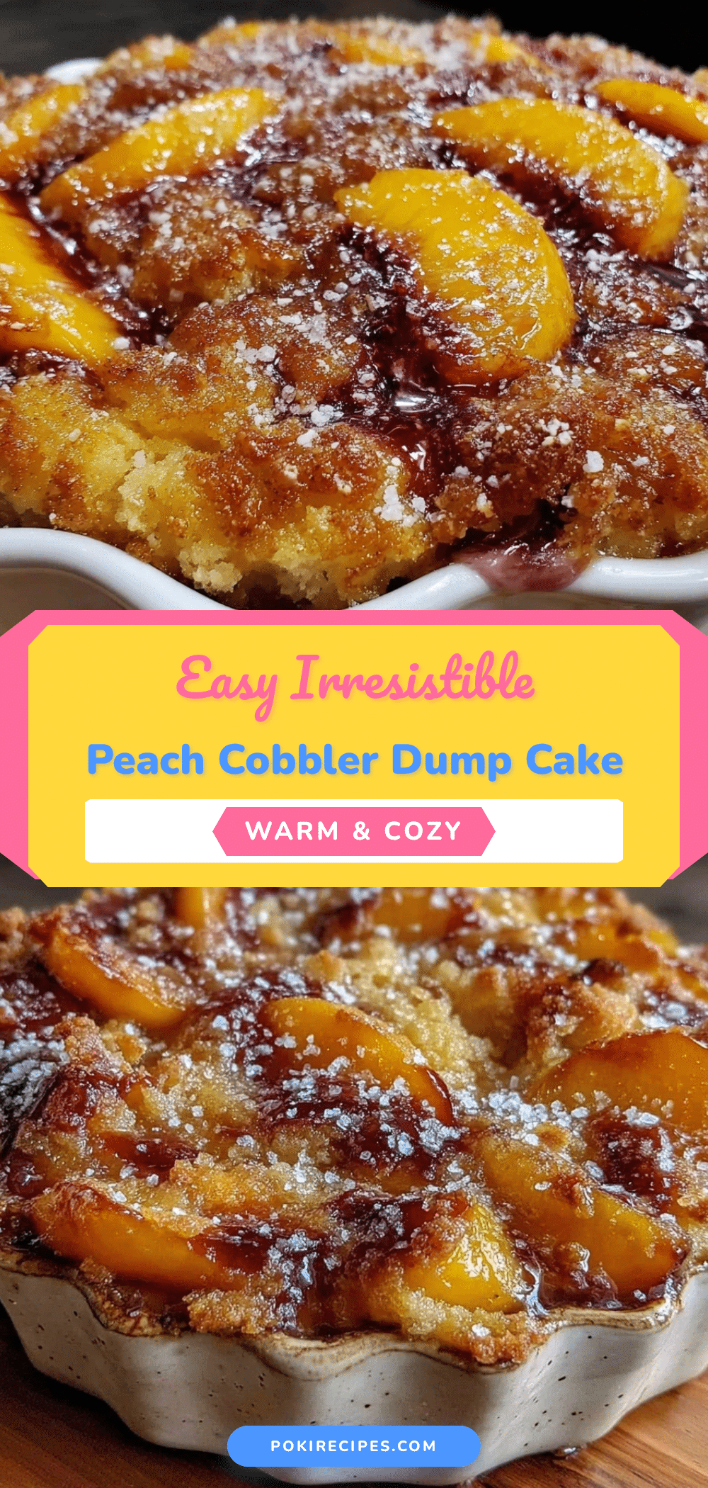 peach cobbler dump cake recipe