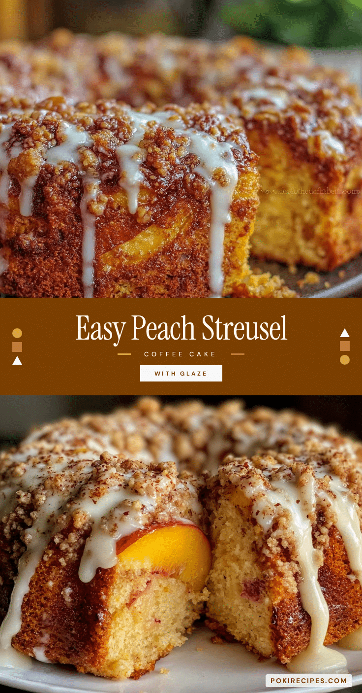 peach streusel coffee cake recipe