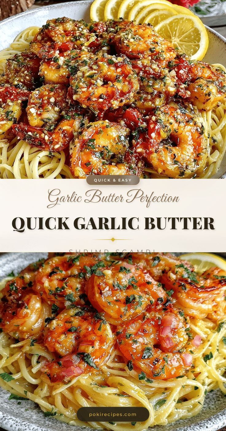 quick garlic butter shrimp scampi recipe