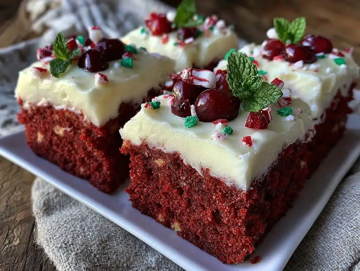 red velvet flag sheet cake preparation steps