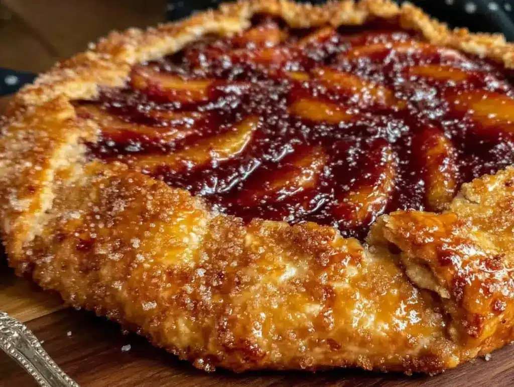 Rustic Fresh Peach Galette - featured image